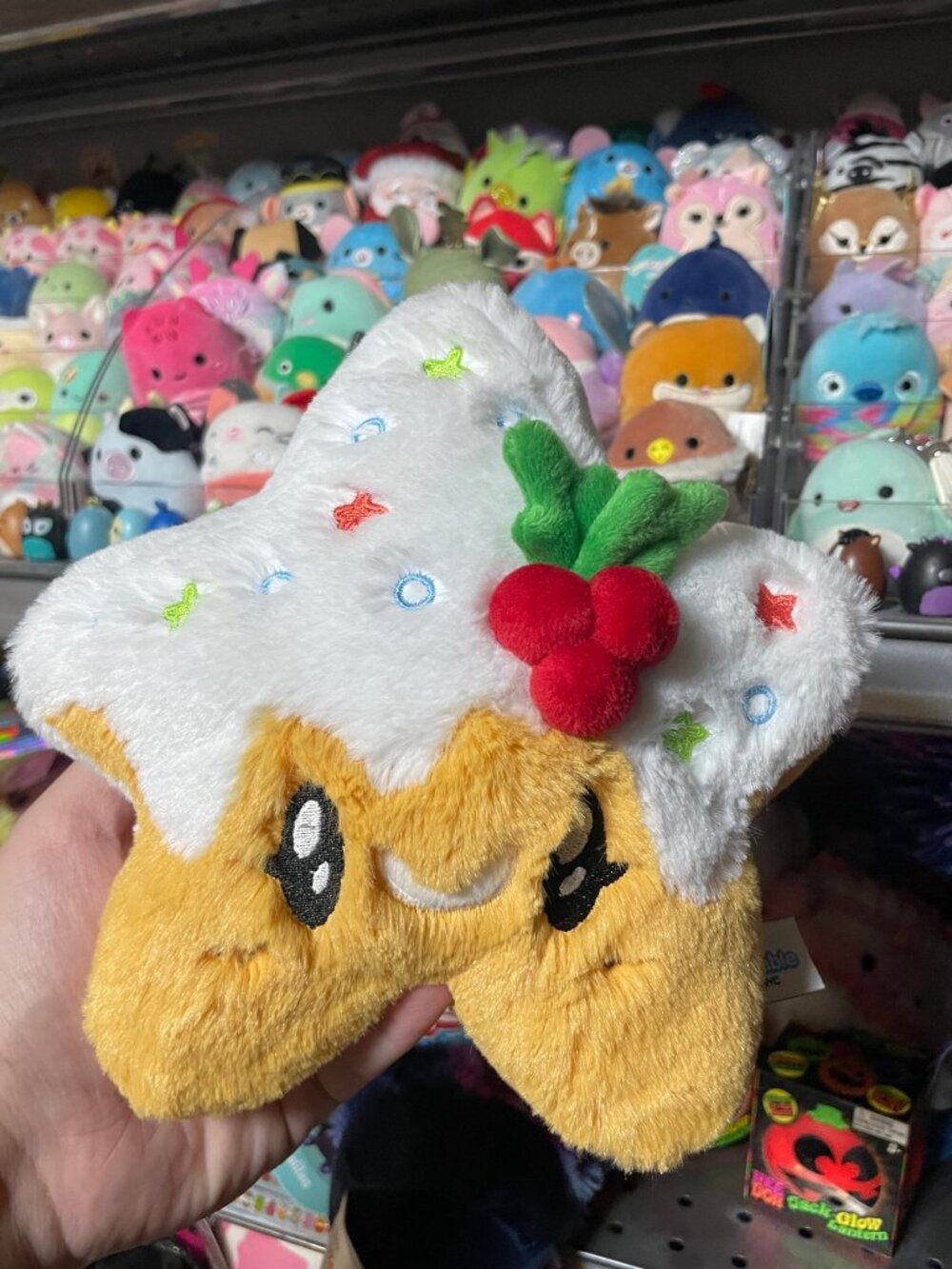 Squishable gingerbread star cookie so cute mistletoe Christmas